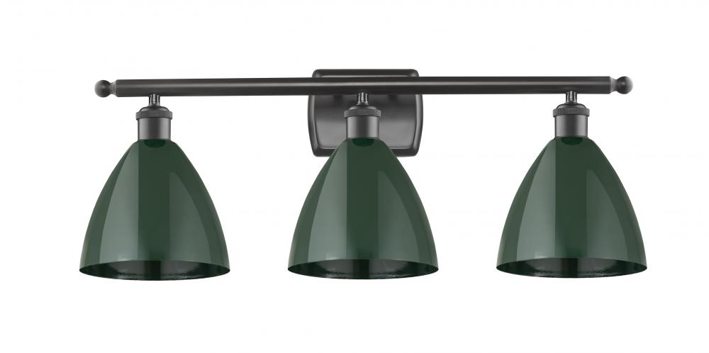 Plymouth - 3 Light - 28 inch - Oil Rubbed Bronze - Bath Vanity Light