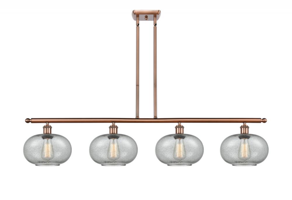 Gorham - 4 Light - 48 inch - Antique Copper - Cord hung - Island Light