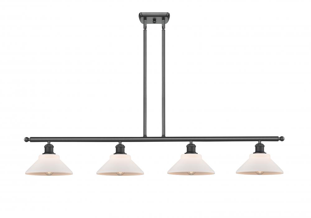 Orwell - 4 Light - 48 inch - Matte Black - Cord hung - Island Light