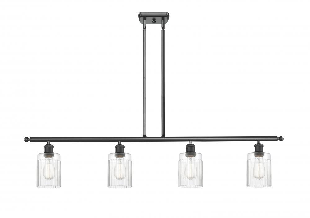 Hadley - 4 Light - 48 inch - Matte Black - Cord hung - Island Light