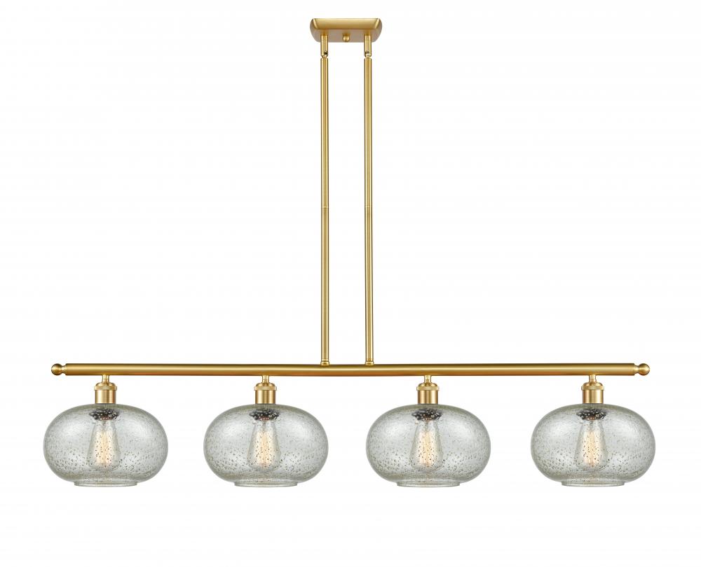 Gorham - 4 Light - 48 inch - Satin Gold - Cord hung - Island Light