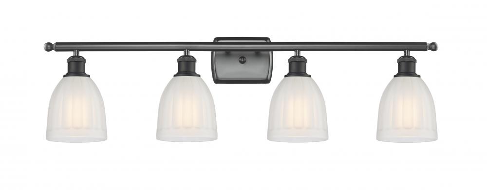 Brookfield - 4 Light - 36 inch - Matte Black - Bath Vanity Light