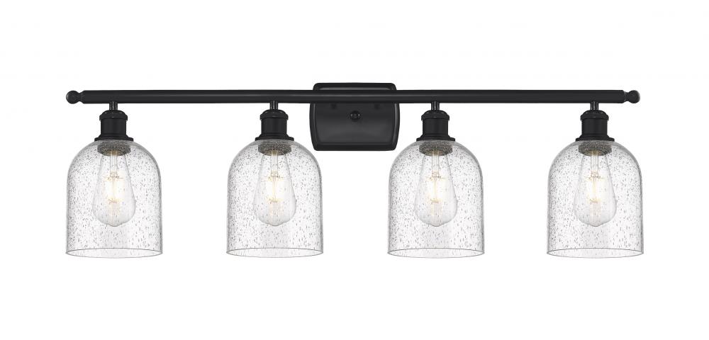 Bella - 4 Light - 36 inch - Matte Black - Bath Vanity Light