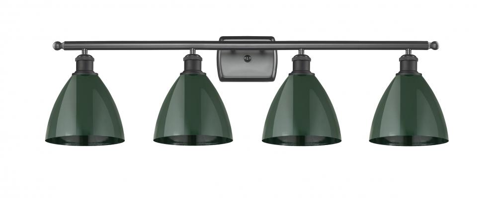 Plymouth - 4 Light - 38 inch - Matte Black - Bath Vanity Light