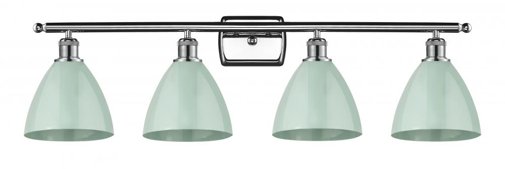 Plymouth - 4 Light - 38 inch - Polished Chrome - Bath Vanity Light