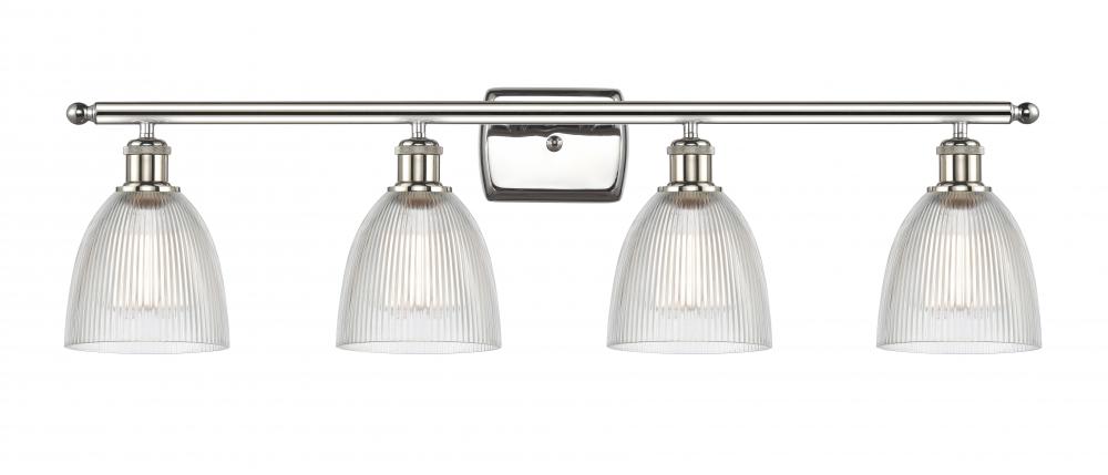 Castile - 4 Light - 36 inch - Polished Nickel - Bath Vanity Light