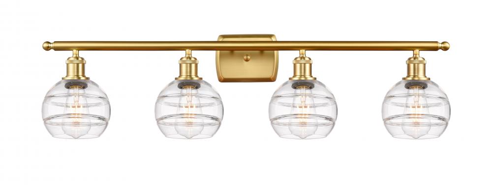 Rochester - 4 Light - 36 inch - Satin Gold - Bath Vanity Light