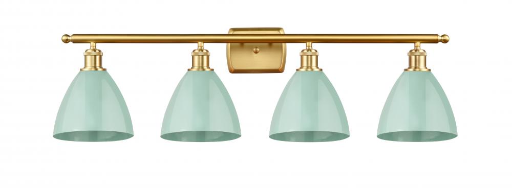 Plymouth - 4 Light - 38 inch - Satin Gold - Bath Vanity Light