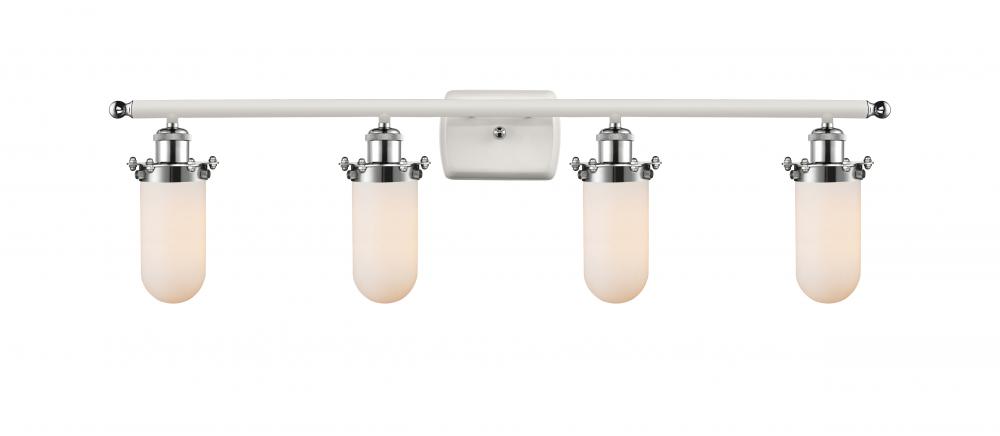 Kingsbury - 4 Light - 34 inch - White Polished Chrome - Bath Vanity Light