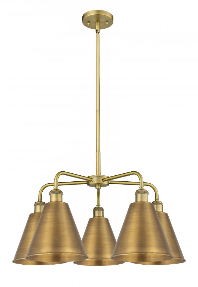 Berkshire - 5 Light - 26 inch - Brushed Brass - Chandelier