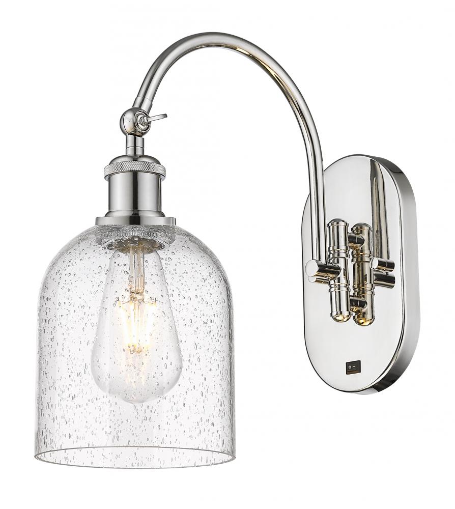 Bella - 1 Light - 6 inch - Polished Nickel - Sconce