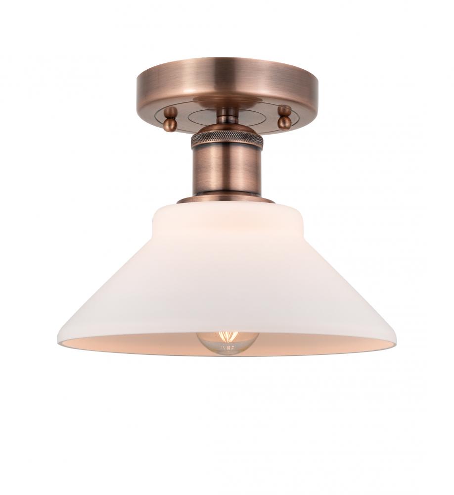 Orwell - 1 Light - 8 inch - Antique Copper - Flush Mount