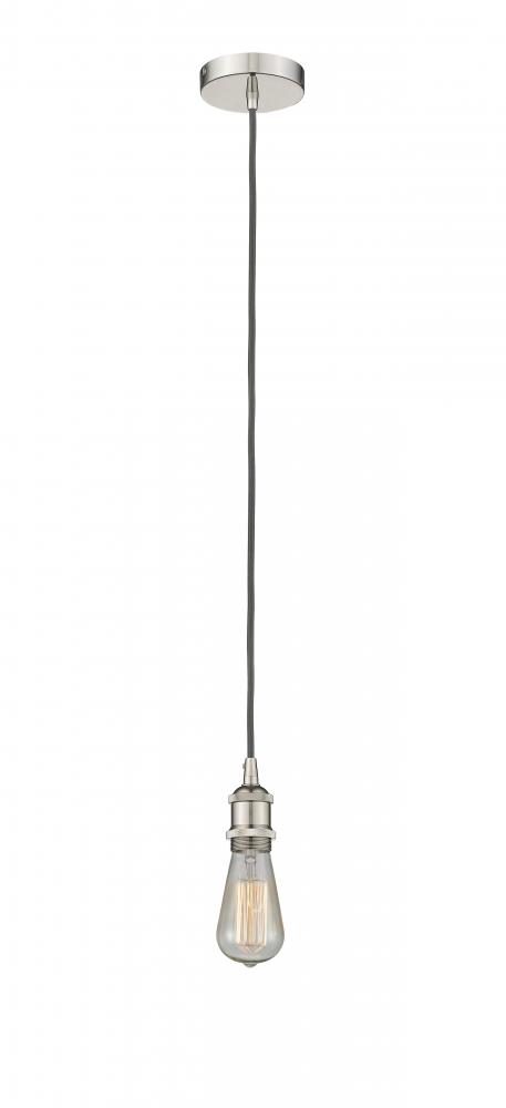 Edison - 1 Light - 2 inch - Polished Nickel - Mini Pendant