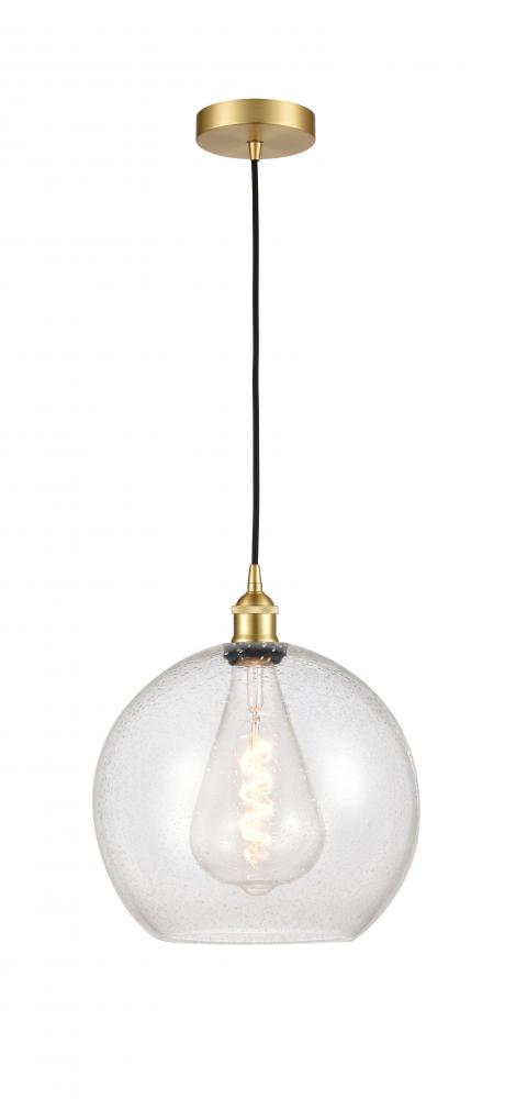 Athens - 1 Light - 12 inch - Satin Gold - Cord hung - Mini Pendant