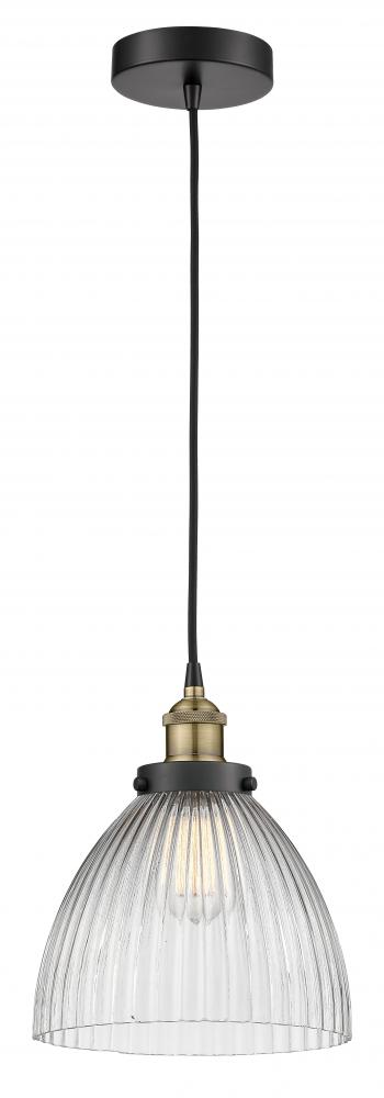 Seneca Falls - 1 Light - 10 inch - Black Antique Brass - Cord hung - Mini Pendant