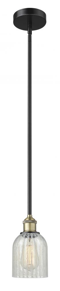 Caledonia - 1 Light - 5 inch - Black Antique Brass - Cord hung - Mini Pendant