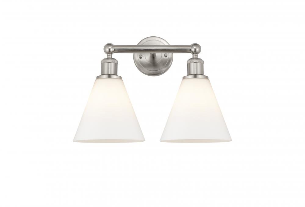 Berkshire - 2 Light - 17 inch - Satin Nickel - Bath Vanity Light