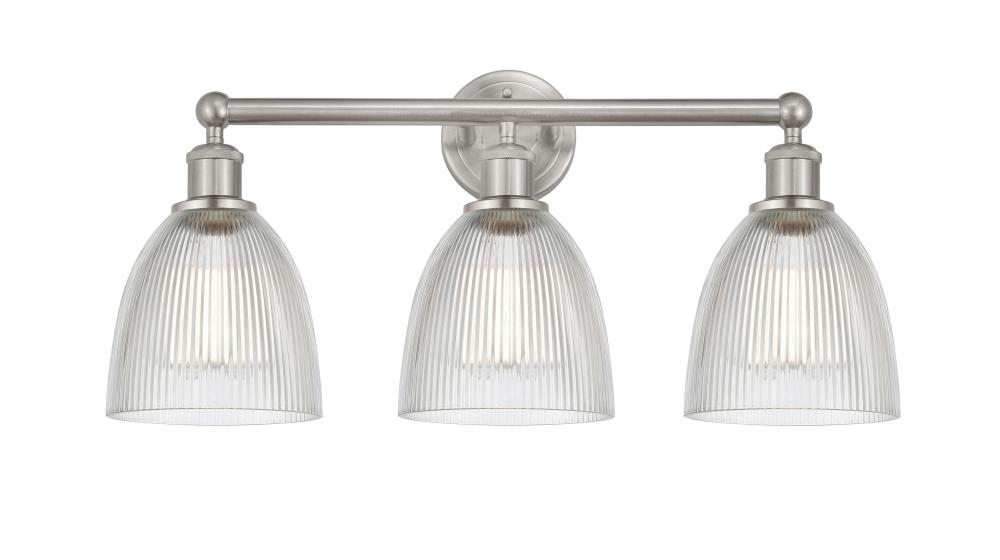 Castile - 3 Light - 24 inch - Brushed Satin Nickel - Bath Vanity Light