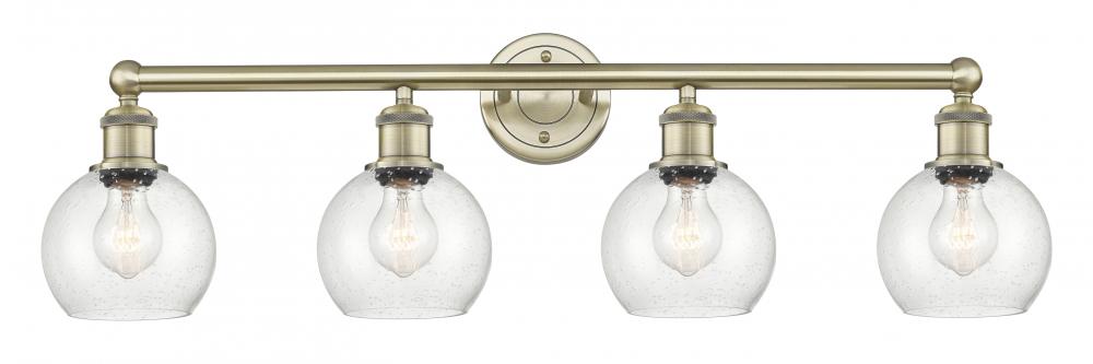 Athens - 4 Light - 33 inch - Antique Brass - Bath Vanity Light