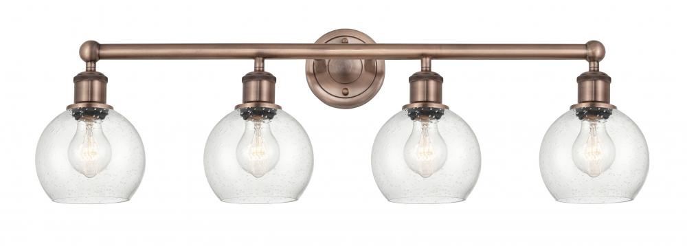 Athens - 4 Light - 33 inch - Antique Copper - Bath Vanity Light