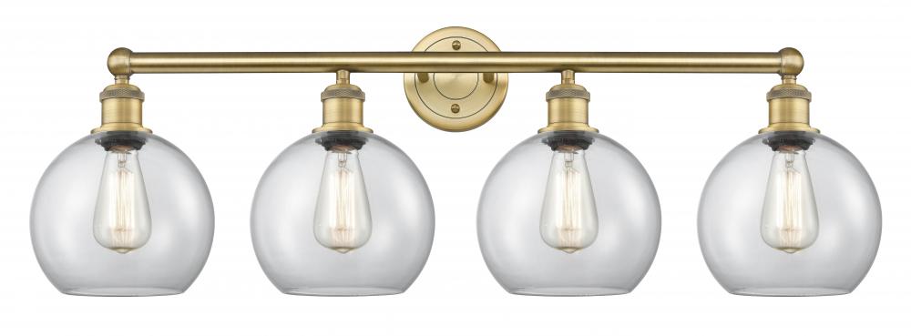 Athens - 4 Light - 35 inch - Brushed Brass - Bath Vanity Light