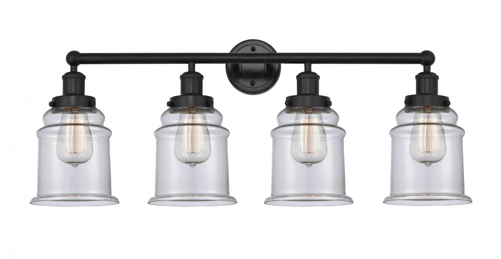 Canton - 4 Light - 33 inch - Matte Black - Bath Vanity Light