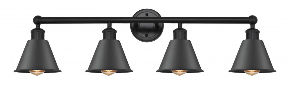 Smithfield - 4 Light - 34 inch - Matte Black - Bath Vanity Light