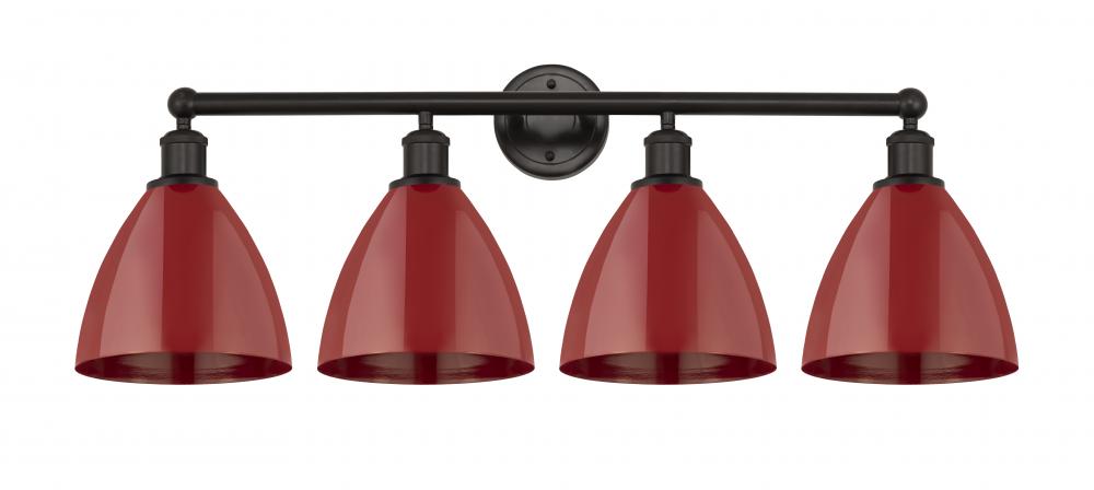 Plymouth - 4 Light - 35 inch - Oil Rubbed Bronze - Bath Vanity Light