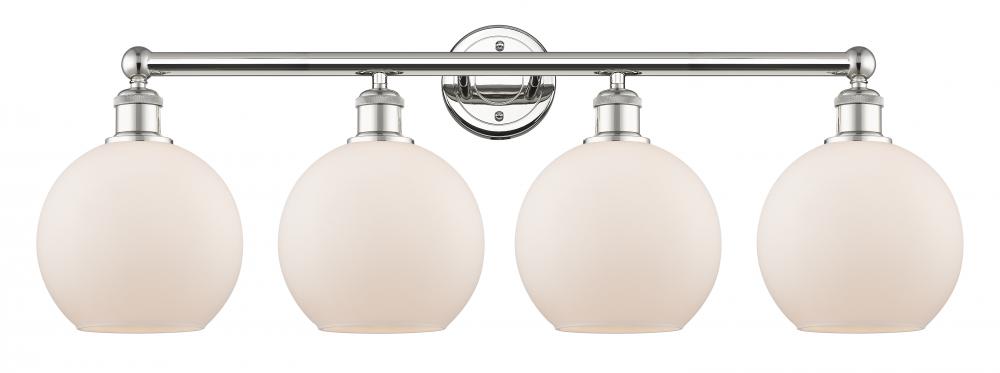 Athens - 4 Light - 35 inch - Polished Nickel - Bath Vanity Light