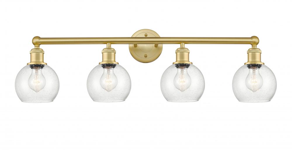 Athens - 4 Light - 33 inch - Satin Gold - Bath Vanity Light