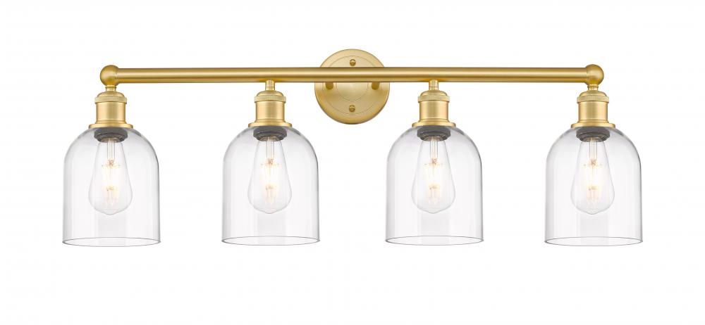 Bella - 4 Light - 33 inch - Satin Gold - Bath Vanity Light