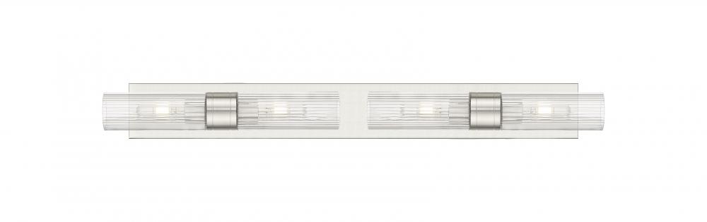 Boreas - 4 Light - 39 inch - Satin Nickel - Bath Vanity Light