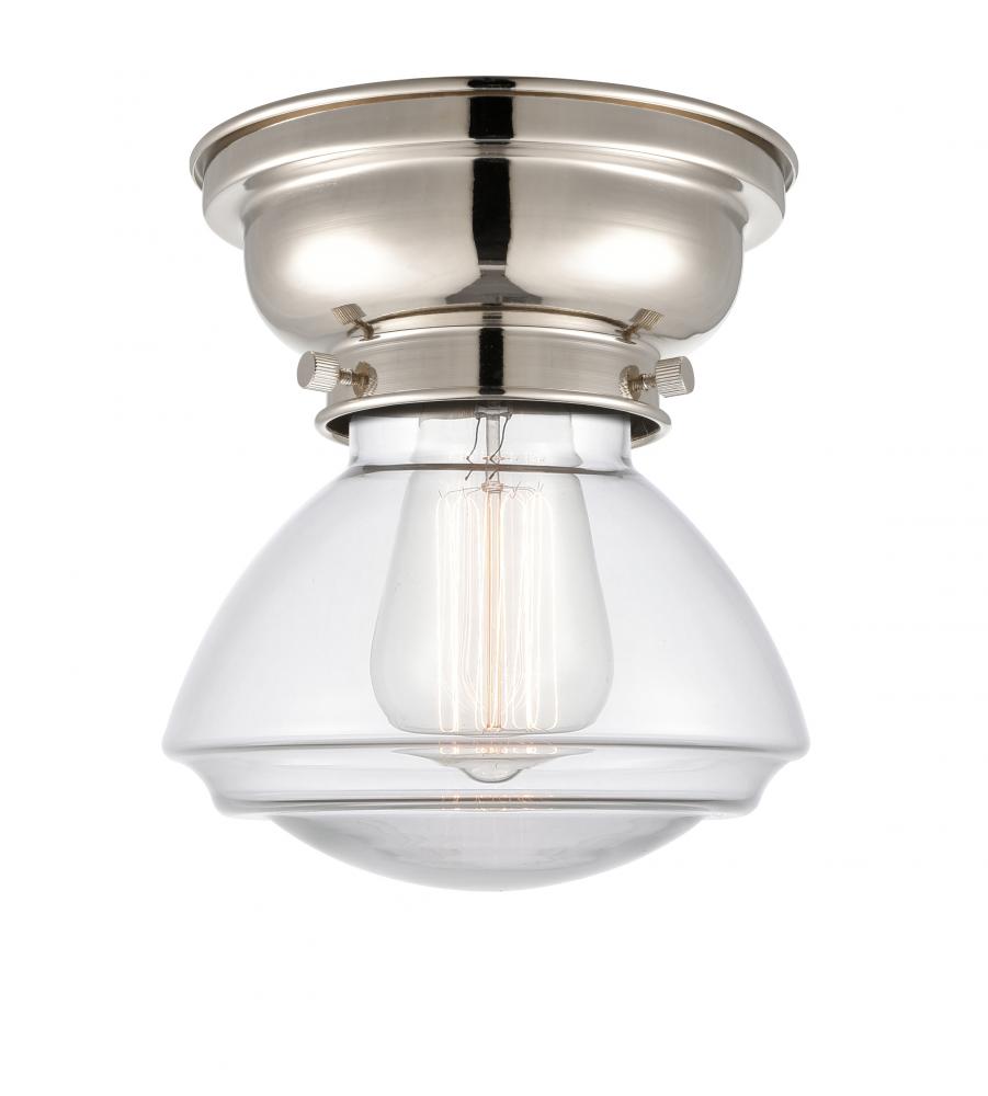 Olean - 1 Light - 7 inch - Polished Nickel - Flush Mount