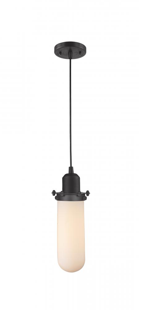 Centri - 1 Light - 5 inch - Matte Black - Cord hung - Mini Pendant