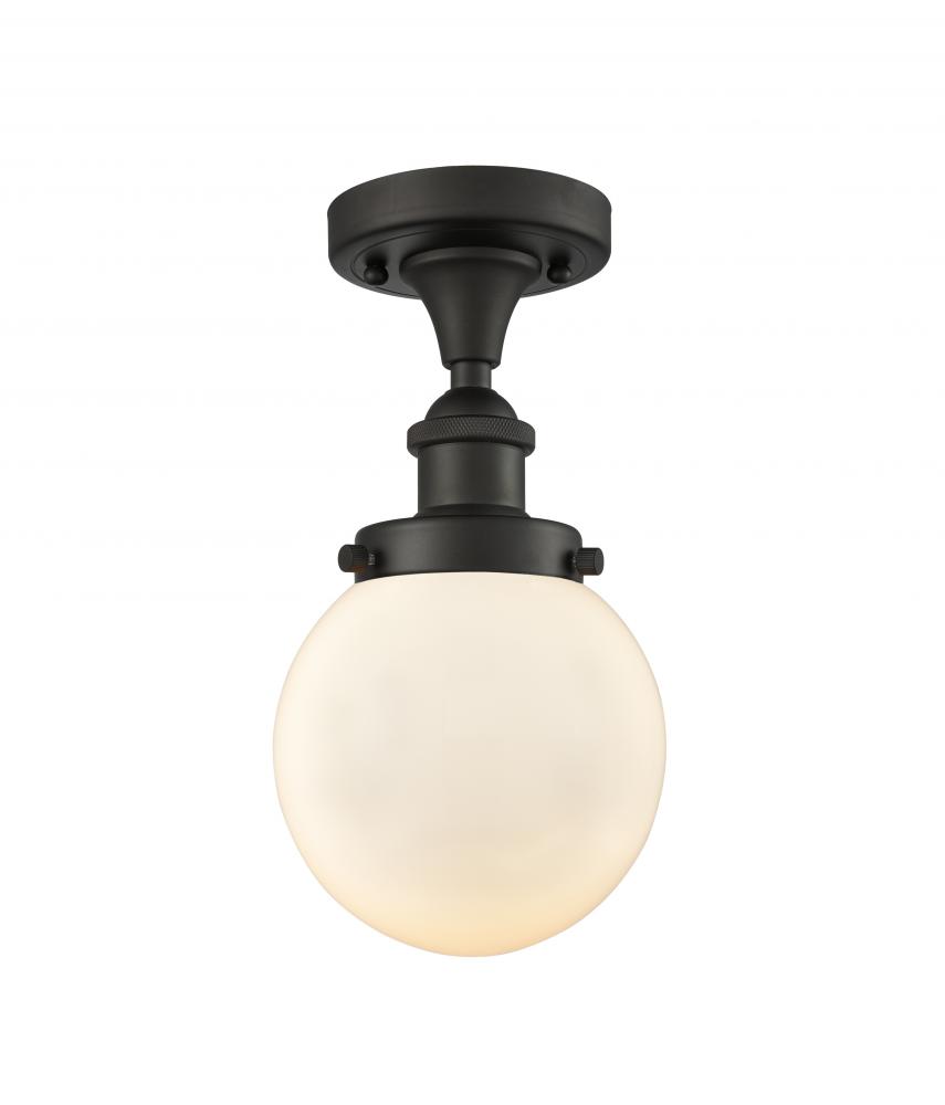 Beacon - 1 Light - 6 inch - Oil Rubbed Bronze - Semi-Flush Mount