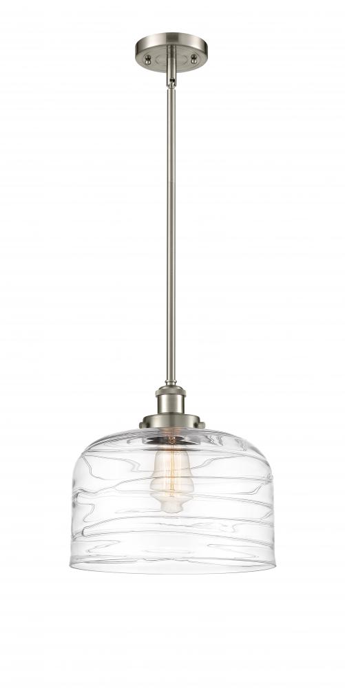 Bell - 1 Light - 12 inch - Brushed Satin Nickel - Mini Pendant