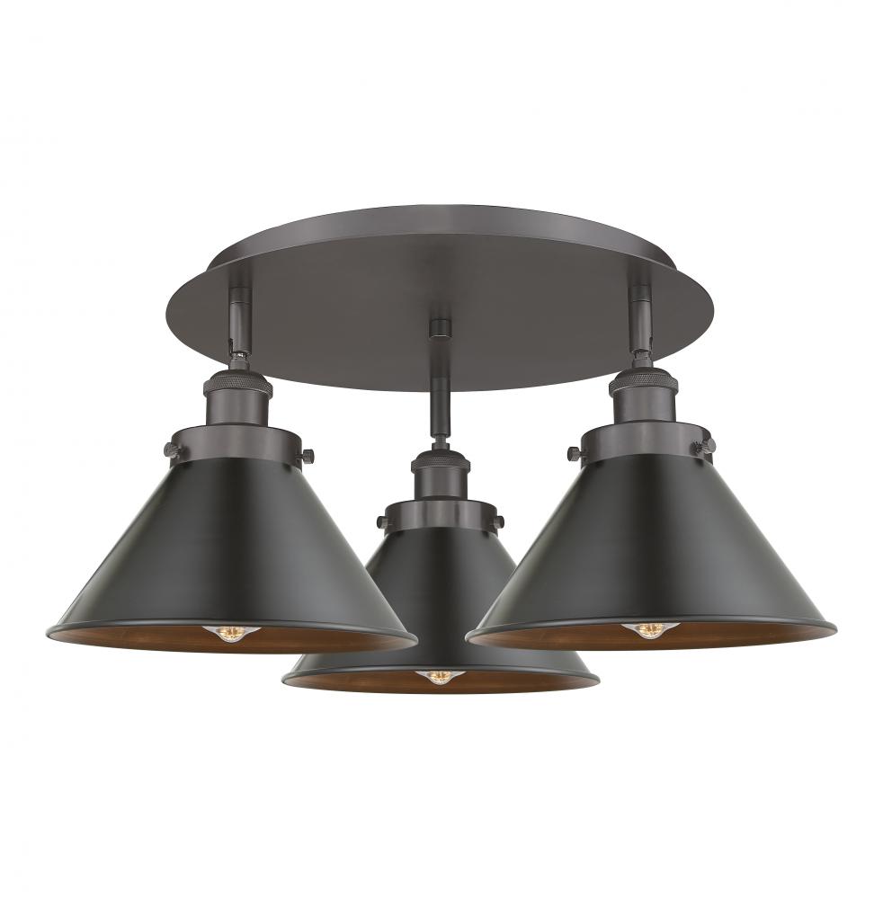 Ballston Urban - 3 Light - 20 inch - Oil Rubbed Bronze - Flush Mount