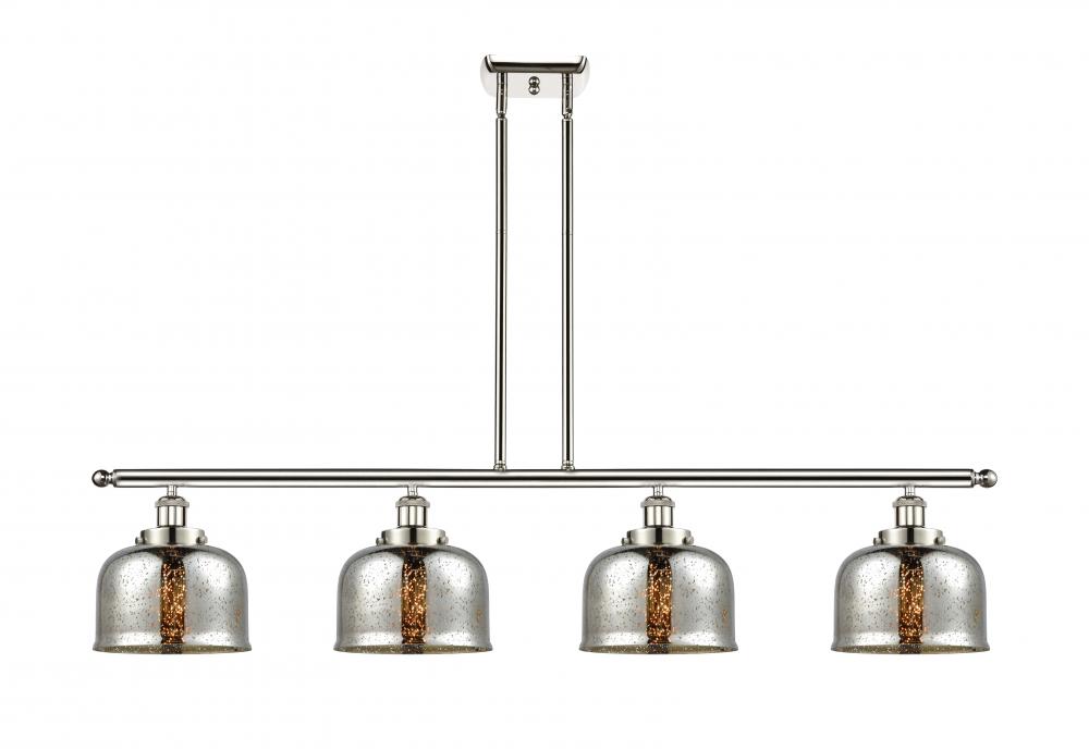 Bell - 4 Light - 48 inch - Polished Nickel - Stem Hung - Island Light