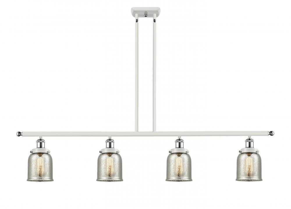 Bell - 4 Light - 48 inch - White Polished Chrome - Stem Hung - Island Light