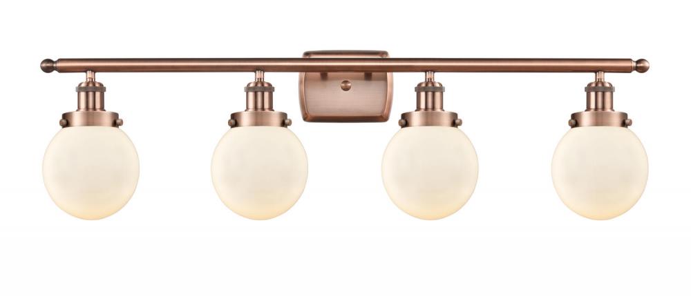 Beacon - 4 Light - 36 inch - Antique Copper - Bath Vanity Light