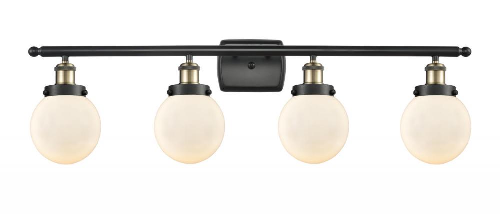 Beacon - 4 Light - 36 inch - Black Antique Brass - Bath Vanity Light