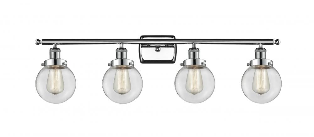 Beacon - 4 Light - 36 inch - Polished Chrome - Bath Vanity Light