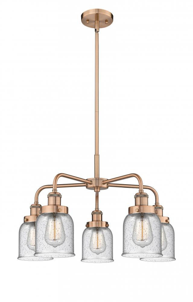 Cone - 5 Light - 24 inch - Antique Copper - Chandelier