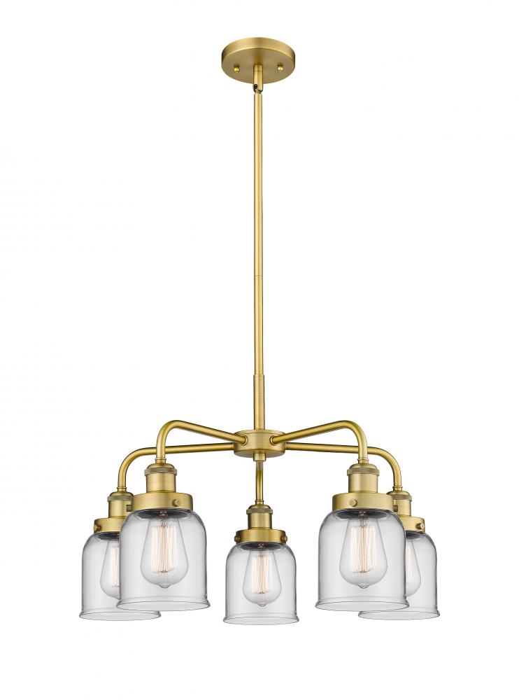 Edison - 5 Light - 24 inch - Brushed Brass - Chandelier