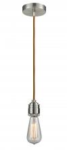 Innovations Lighting 100SN-10CR-2SN - Winchester - 1 Light - 2 inch - Satin Nickel - Cord hung - Mini Pendant