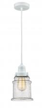 Innovations Lighting 100W-10W-2H-W-G184 - Winchester - 1 Light - 8 inch - White - Cord hung - Mini Pendant