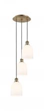 Innovations Lighting 113B-3P-AB-G558-6GWH - Bella - 3 Light - 12 inch - Antique Brass - Cord hung - Multi Pendant