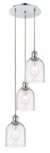 Innovations Lighting 113B-3P-PC-G558-6SDY - Bella - 3 Light - 12 inch - Polished Chrome - Cord hung - Multi Pendant