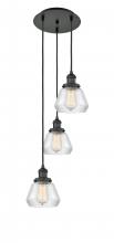 Innovations Lighting 113F-3P-BK-G172 - Fulton - 3 Light - 14 inch - Matte Black - Cord hung - Multi Pendant