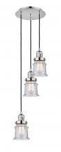 Innovations Lighting 113F-3P-PN-G184S - Canton - 3 Light - 12 inch - Polished Nickel - Cord hung - Multi Pendant